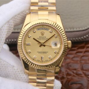 Rolex Day-Date II 218238 40MM EW Factory Hot Replica Watches 18K Yellow Gold Dial