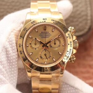 Rolex Daytona Cosmograph M116508-0003 Noob Factory Hot Replica Watches Gold Dial