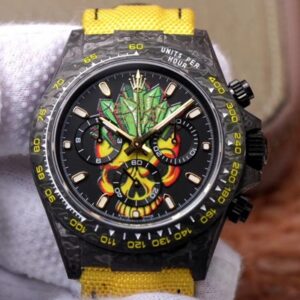 Rolex Daytona Cosmos Chronograph Carbon Fiber Edition Hot Replica Watches Color Skull Dial