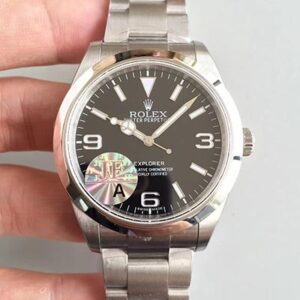 Rolex Air King M116900-0002 JF Factory Hot Replica Watches Black Dial