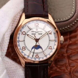 Vacheron Constantin FiftySix Day-Date 4000E/000R/B438 Hot Replica Watches 18K Rose Gold White Dial
