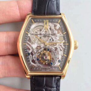 Vacheron Constantin Malte Tourbillon Hot Replica Watches Rose Gold Skeleton Dial