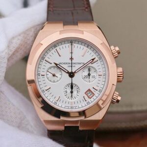 Vacheron Constantin Overseas Chronograph 5500V/000R-B074 Hot Replica Watches Silver Dial