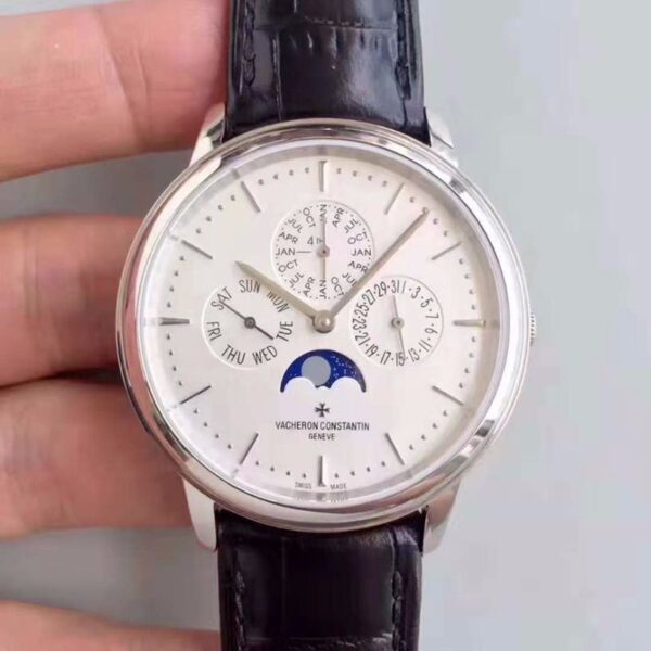 Vacheron Constantin Patrimony Perpetual Calendar 43175/000P-B190 Hot Replica Watches White Dial