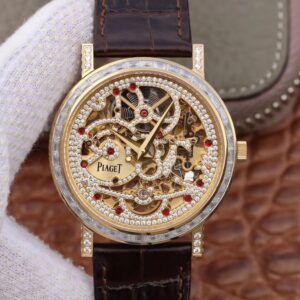 Piaget ALTIPLANO G0A39125 Hot Replica Watches Rosegold Skeleton Dial