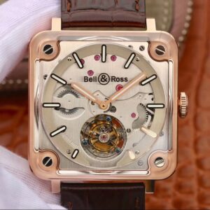 Bell & Ross BR-X2 Hot Replica Watches Tourbillon 18K Rose Gold Stainless Steel Brushed Dial