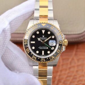 Rolex GMT Master II 116713LN EW Factory Hot Replica Watches Yellow Gold Bezel