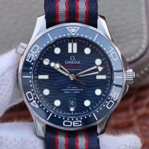 Omega Seamaster Diver 300m 210.30.42.20.03.001 VS Factory Hot Replica Watches Blue Wave Dial