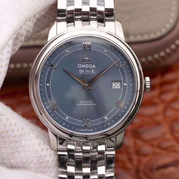 Omega De Ville Prestige 424.10.40.20.03.002 MKS Factory Hot Replica Watches Blue Dial