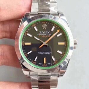 Rolex Milgauss 116400GV AR Factory Hot Replica Watches Black Dial