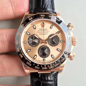 Rolex Daytona Cosmograph 116515LN Noob Factory Hot Replica Watches Champagne Dial