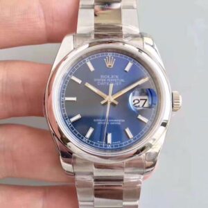 Rolex Datejust 116200 36MM AR Factory Hot Replica Watches Blue Dial
