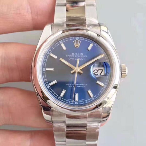 Rolex Datejust 116200 36MM AR Factory Hot Replica Watches Blue Dial