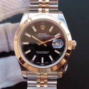 Rolex Datejust 41 126303 Hot Replica Watches Gold Wrapped Black Dial