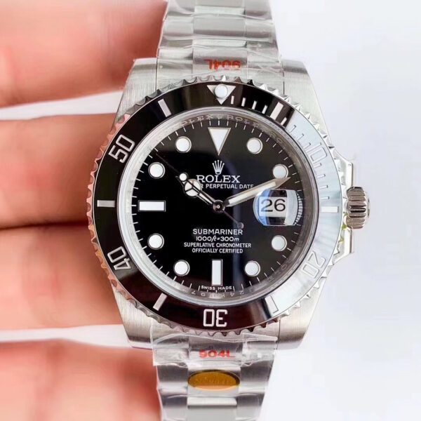 Rolex Submariner Date Oyster 40mm Oystersteel 116610LN Noob Factory V10 Hot Replica Watches Black Dial Watch