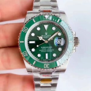 Rolex Submariner Date Oyster 40mm Oystersteel 116610LV Noob Factory V10 Hot Replica Watches Green Dial Watch