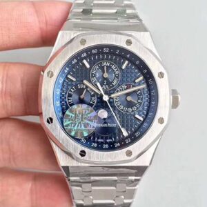 Audemars Piguet Royal Oak Perpetual Calendar 26574ST.OO.1220ST.02 JF Factory Hot Replica Watches Blue Dial