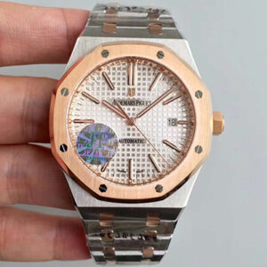 Audemars Piguet Royal Oak 15400SR.OO.1220SR.01 JF Factory Hot Replica Watches Silver Dial