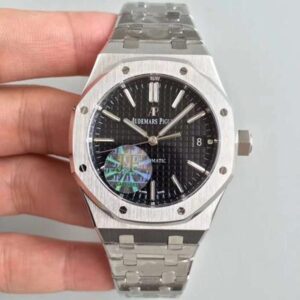 Audemars Piguet Royal Oak 15400ST.OO.1220ST.01 JF Factory Hot Replica Watches V5 Black Dial