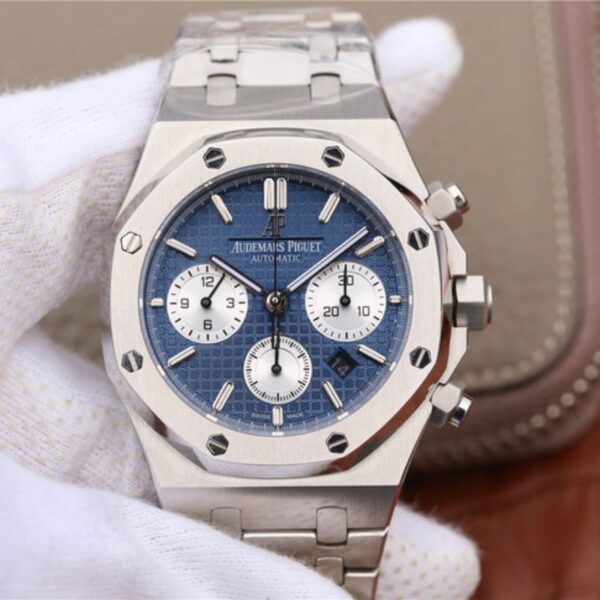 Audemars Piguet Royal Oak Chronograph 26331ST.OO.1220ST.01 JH Factory Hot Replica Watches Blue Dial