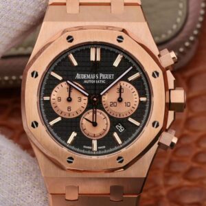 Audemars Piguet Royal Oak Chronograph 18K Rose Gold 26331OR.OO.1220OR OM Factory Hot Replica Watches Black Dial