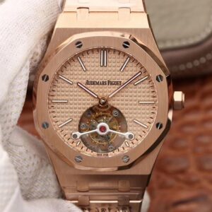 Audemars Piguet Royal Oak Tourbillon 26510OR.OO.1220OR.02 R8 Factory Hot Replica Watches 18K Rosegold Dial