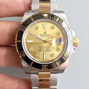 Rolex Submariner Date 116613LN 2018 Noob Factory V8 Hot Replica Watches Champagne Dial