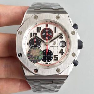 Audemars Piguet Royal Oak Offshore Panda 26170ST.OO.D101CR.02 JF Factory Hot Replica Watches V2 White Dial