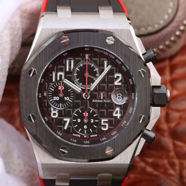 Audemars Piguet Royal Oak Offshore Chronograph Edition Dark Knight 26470 JF Factory Hot Replica Watches V2 Black Dial