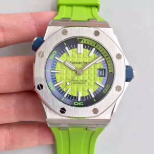 Audemars Piguet Royal Oak Offshore Diver 15710ST.OO.A038CA.01 JF Factory Hot Replica Watches Green Dial