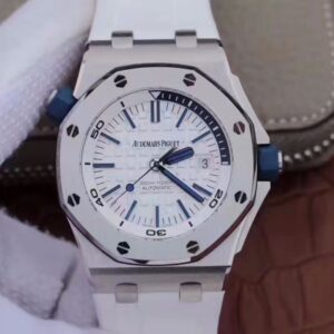 Audemars Piguet Royal Oak Offshore Diver 15710ST.OO.A010CA.01 JF Factory Hot Replica Watches White Dial