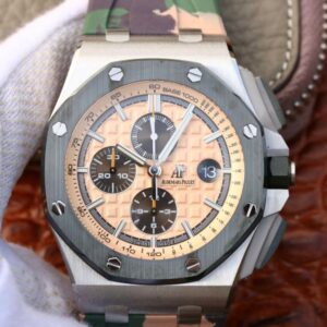 Audemars Piguet Royal Oak Offshore 44MM 26400SO.OO.A054CA.01 JF Factory Hot Replica Watches Beige Dial