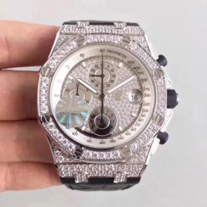Audemars Piguet Royal Oak Offshore 26067BC.ZZ.D002CR.01 JF Factory Hot Replica Watches Diamonds Dial
