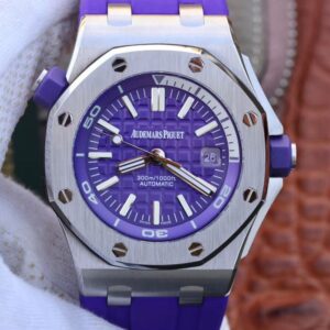 Audemars Piguet Royal Oak Offshore Diver 15710ST.OO.A077CA.01 Hot Replica Watches Purple Dial