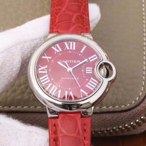 Ballon Bleu De Cartier 33MM WSBB0022 TW Factory Hot Replica Watches Red Dial