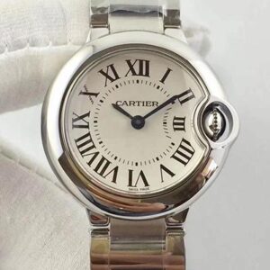 Ballon Bleu De Cartier 28MM W69010Z4 V6 Factory Hot Replica Watches White Dial