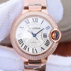Ballon Bleu De Cartier 36MM WE902064 V9 Factory Hot Replica Watches White Dial