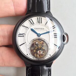 Ballon Bleu De Cartier Tourbillon Hot Replica Watches White Dial