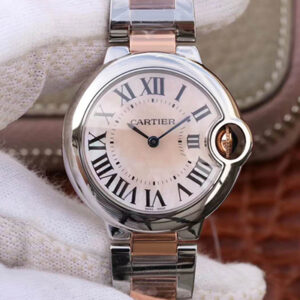 Ballon Bleu De Cartier W69201 Ladies 33MM V6 Factory Hot Replica Watches Pink Dial
