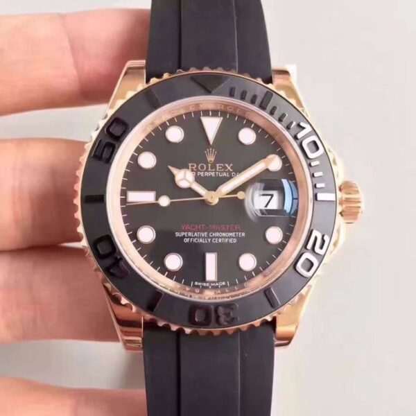 Rolex Yacht-Master 40MM 116655 Noob Factory Hot Replica Watches Black Dial