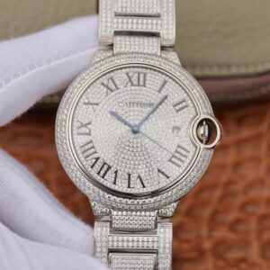 Ballon Bleu De Cartier WE9009Z3 42mm TW Factory Hot Replica Watches Silver Diamond Dial