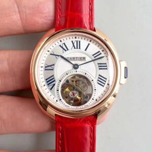 Cartier Drive De Tourbillon W4100013 Hot Replica Watches 18K Rose Gold White Dial