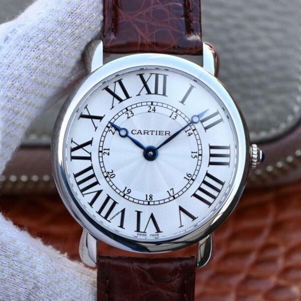 Cartier Ronde Louis 40MM TW Factory Hot Replica Watches White Dial