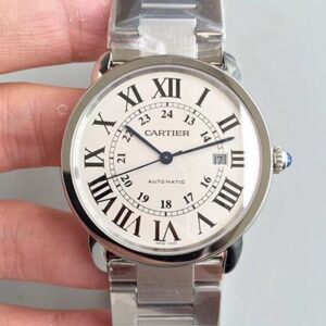 Cartier Ronde Solo De W6701011 42MM ZF Factory Hot Replica Watches White Dial