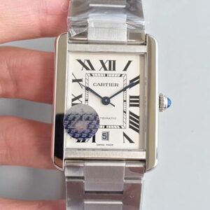Cartier Tank Solo XL Automatic W5200028 ZF Factory Hot Replica Watches White Dial