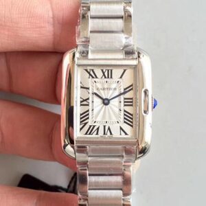 Cartier Tank Anglaise Ladies W5310022 Hot Replica Watches Silver Dial