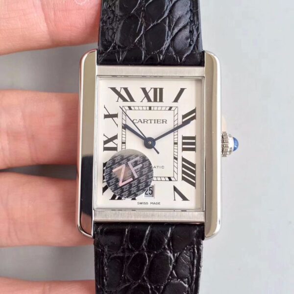 Cartier Tank Solo XL Automatic W5200027 ZF Factory Hot Replica Watches White Dial