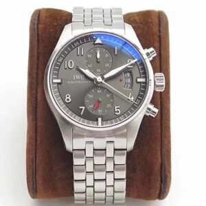IWC Pilot Spitfire Chronograph IW387804 ZF Factory Hot Replica Watches Anthracite Dial