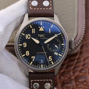 IWC Big Pilot Heritage IW501004 Titanium ZF Factory Hot Replica Watches Black Dial