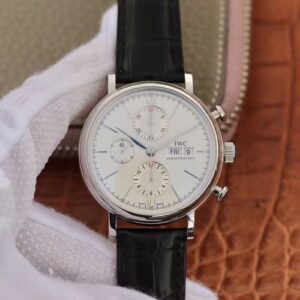 IWC Portofino Chronograph Multi-function IW391022 ZF Factory Hot Replica Watches 42mm X 13.5mm White Dial